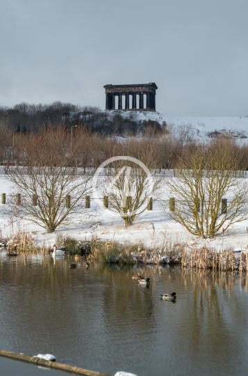 Winter stone column structure 8